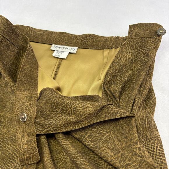 VTG 90s NANCY BOLEN City Girls Brown Faux Suede Western 2 pc. Set - Plus Size 18 - Picture 14 of 16